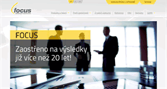 Desktop Screenshot of focus-agency.cz